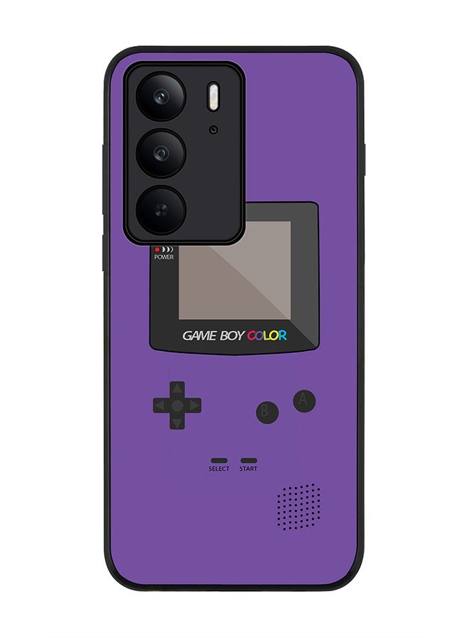 For Realme C75x / C75 4G Case,Slim fit Camera Protection, Shockproof Thin Phone cover  - Gameboy Color - Purple
